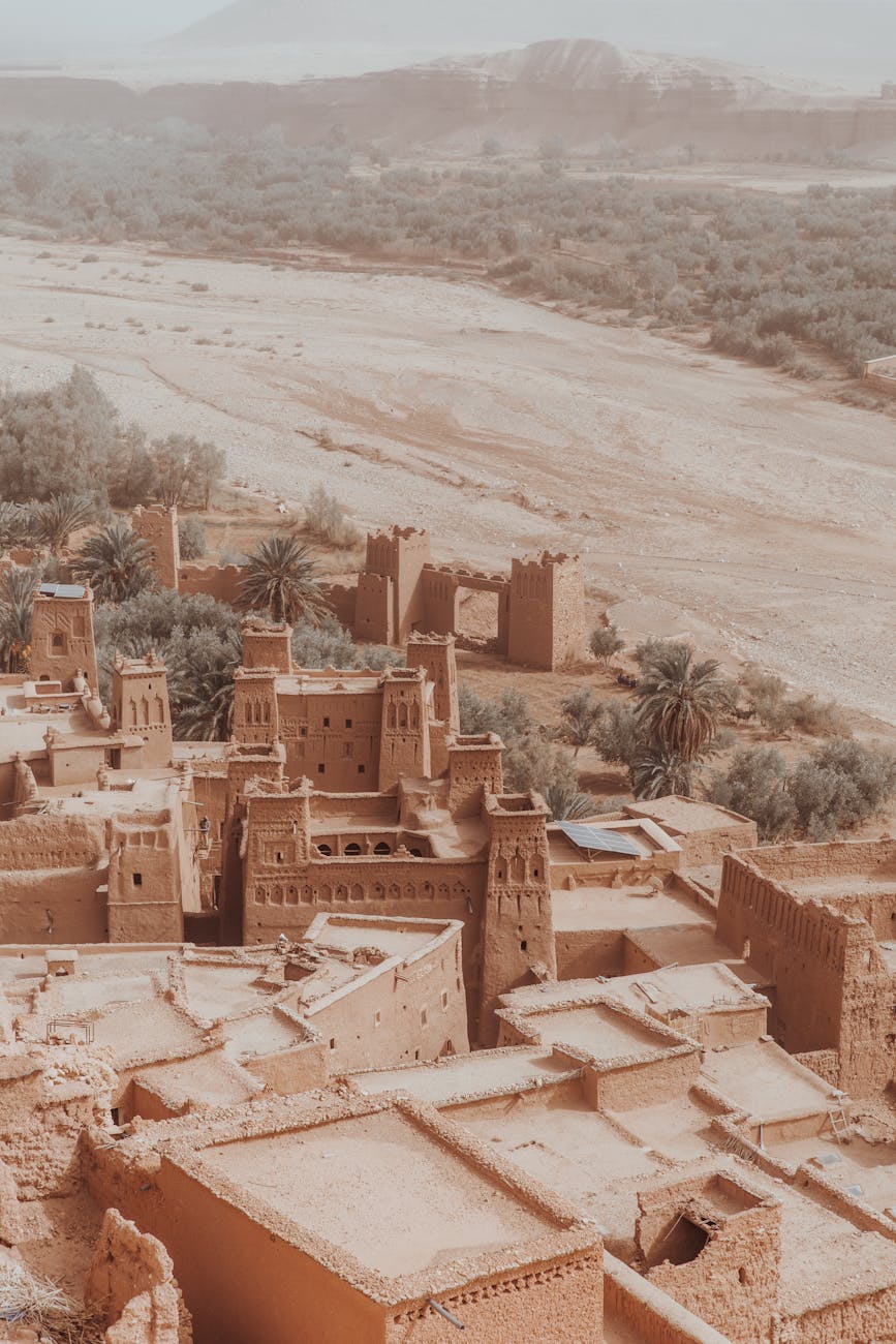 buildings in ait ben haddou kasbah morocco