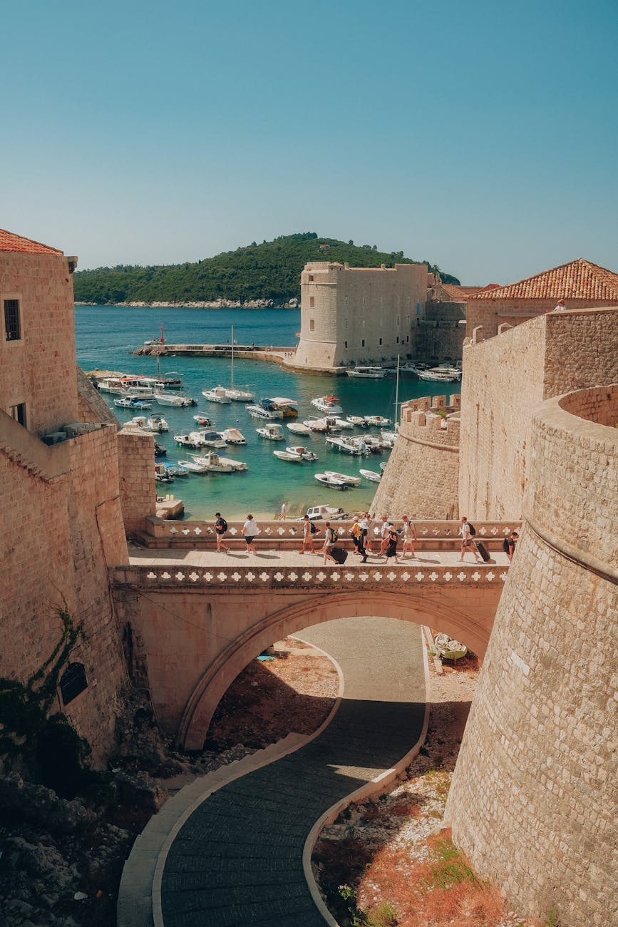 scenic view of dubrovnik s historic harbor