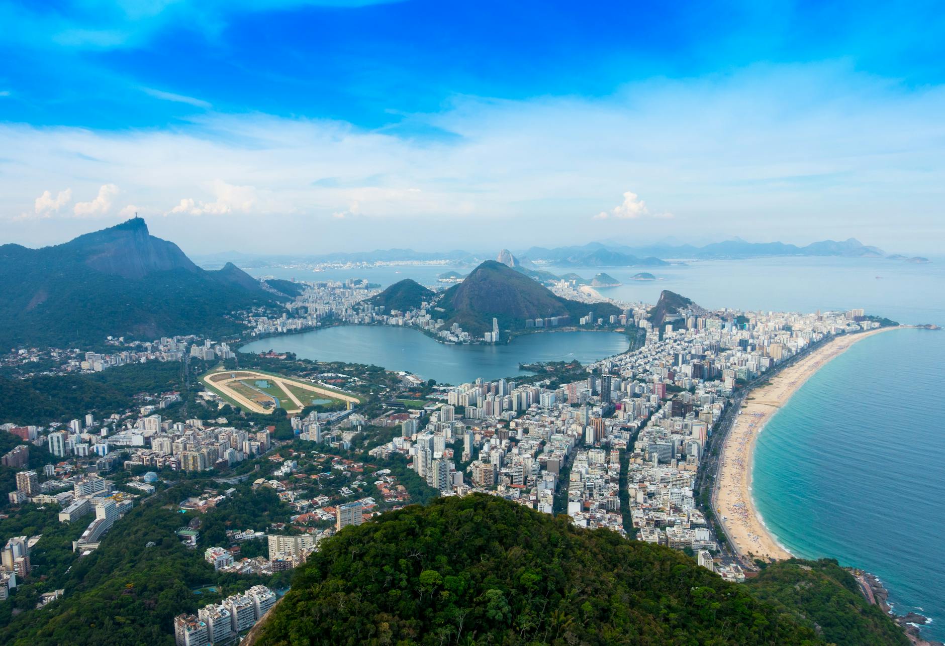 aerial view of rio de janeiro
